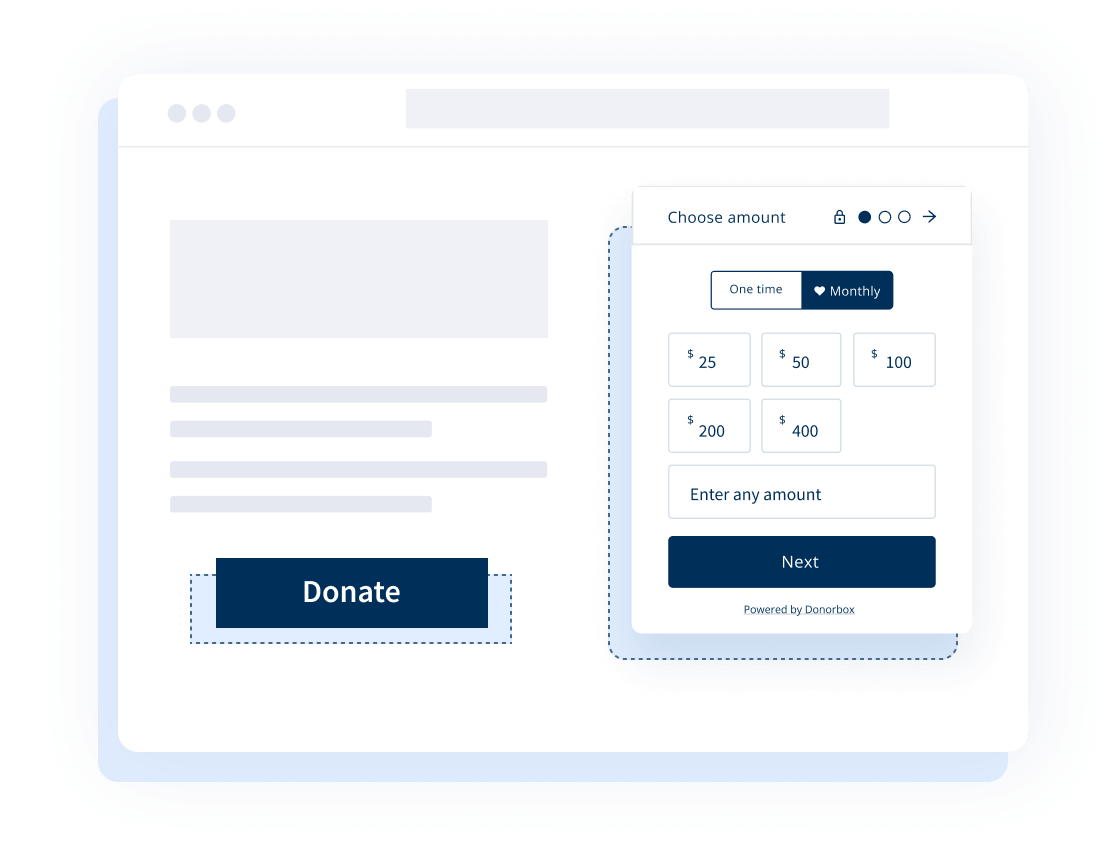 Donation Forms come pre-loaded inside